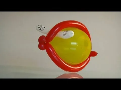 Crear animales con globos, un pez - YouTube Crear animales con globos, un pez - YouTube