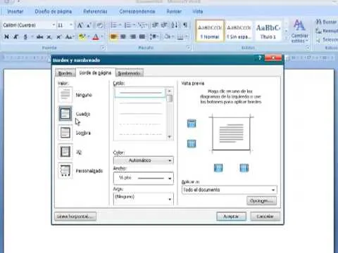 como crear bordes en mi documento de word (http://www.jabasoftware ...