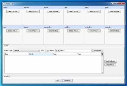 Cómo crear calendarios con Pically | Interlinkeo