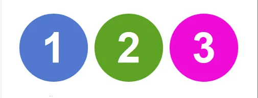 Como crear círculos de colores con números utilizando HTML y CSS ... Como crear círculos de colores con números utilizando HTML y CSS ...