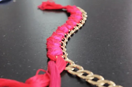 Como Puedo Crear: Collar con tejido de Trenza. Tutorial