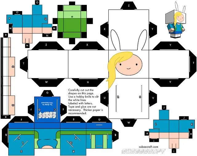 Crear a Fionna de Papel Armable ~ Hora de Aventura - Adventure Time Crear a Fionna de Papel Armable ~ Hora de Aventura - Adventure Time