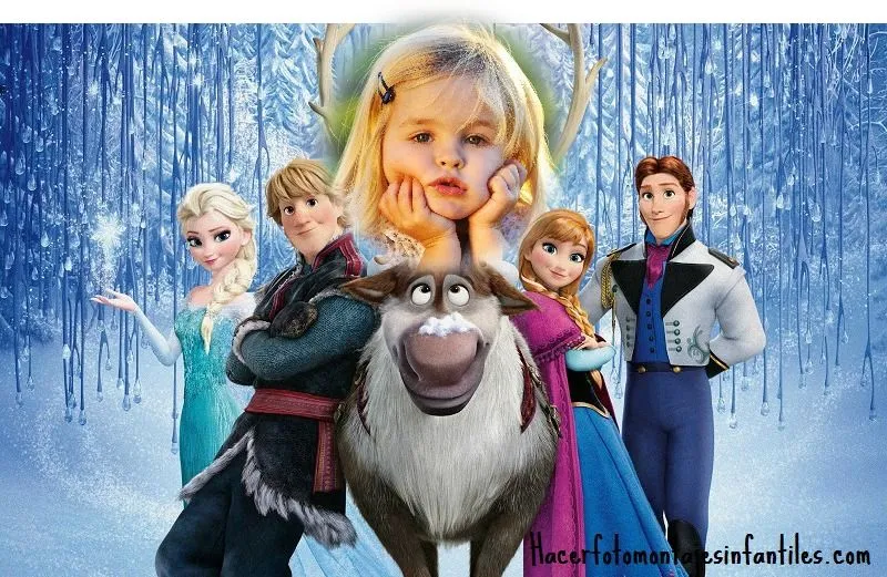 Crear fotomontajes de Frozen gratis | Fotomontajes infantiles