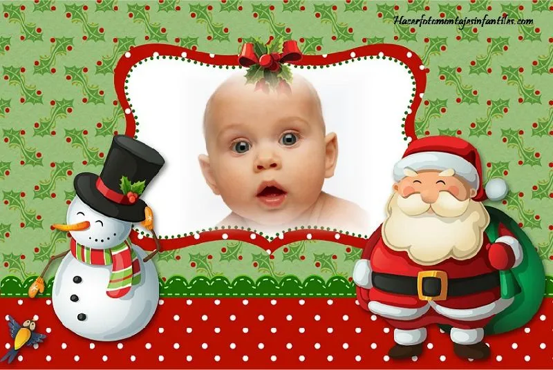 Crear fotomontajes de navidad gratis | Fotomontajes infantiles