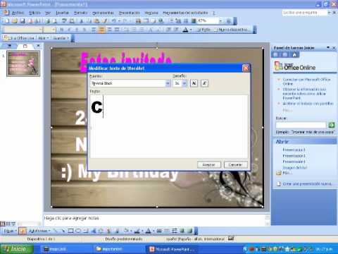 Como crear una invitacion con PowerPoint - YouTube Como crear una invitacion con PowerPoint - YouTube