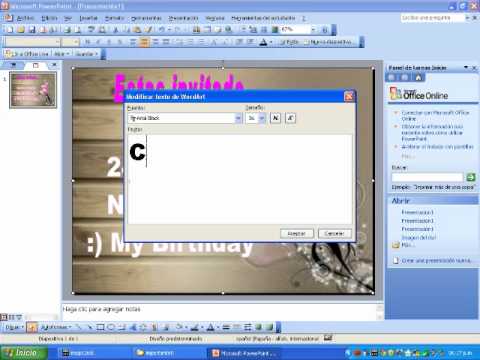 Como crear una invitacion con PowerPoint - YouTube