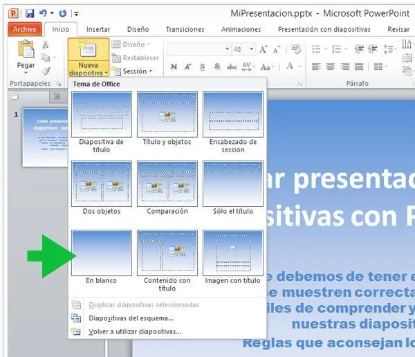 Como crear una presentación de diapositivas en PowerPoint Como crear una presentación de diapositivas en PowerPoint