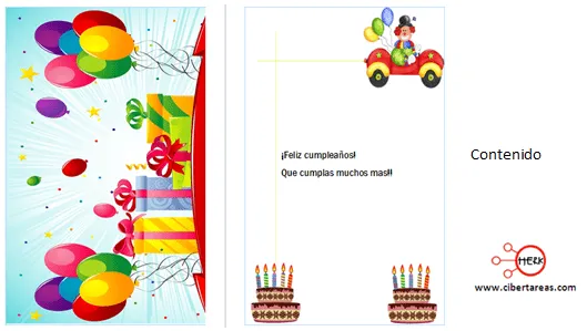 Crear una tarjeta de felicitación – Publisher 2010 | CiberTareas Crear una tarjeta de felicitación – Publisher 2010 | CiberTareas