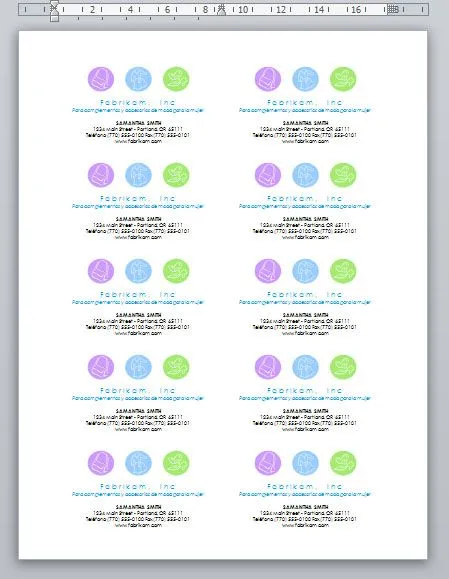 Crear tarjeta de presentación en Word 2007 – 2010 | CompuBlog Crear tarjeta de presentación en Word 2007 – 2010 | CompuBlog