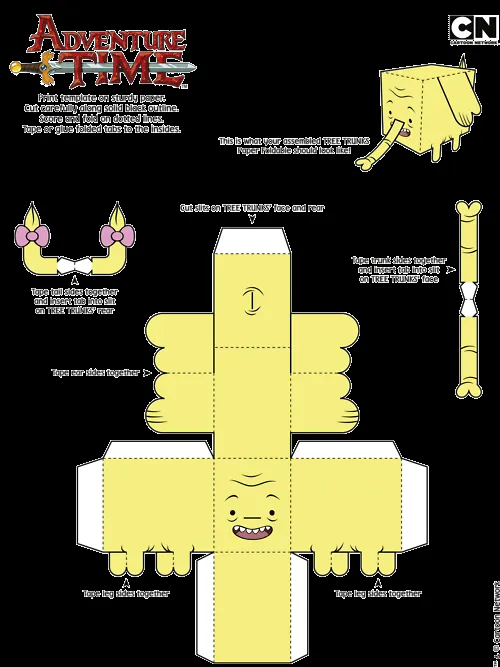 Como crear a Tronquitos de papel de Hora de Aventura ~ HORA DE ... Como crear a Tronquitos de papel de Hora de Aventura ~ HORA DE ...