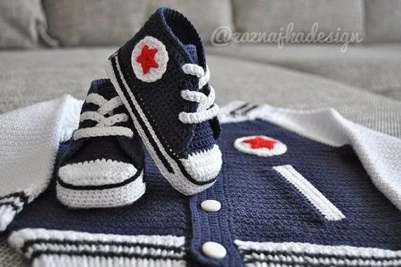 Todo para Crear ... : zapatillas en crochet para bebe | Crochet ...