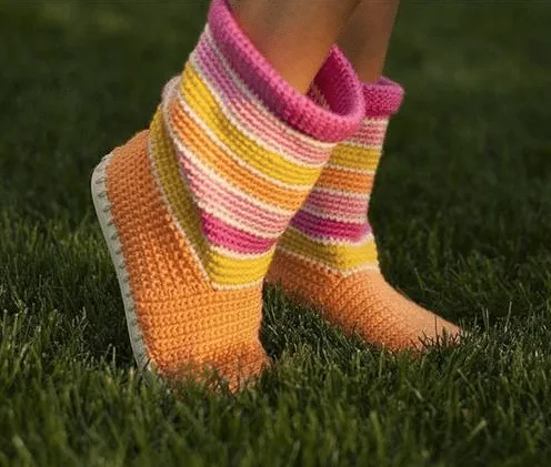 Como Puedo Crear: Zapatillas de Ganchillo. Ideas