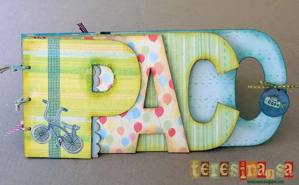 Creative Mindly: Album scrap con letras: colaboraciones por la ... Creative Mindly: Album scrap con letras: colaboraciones por la ...