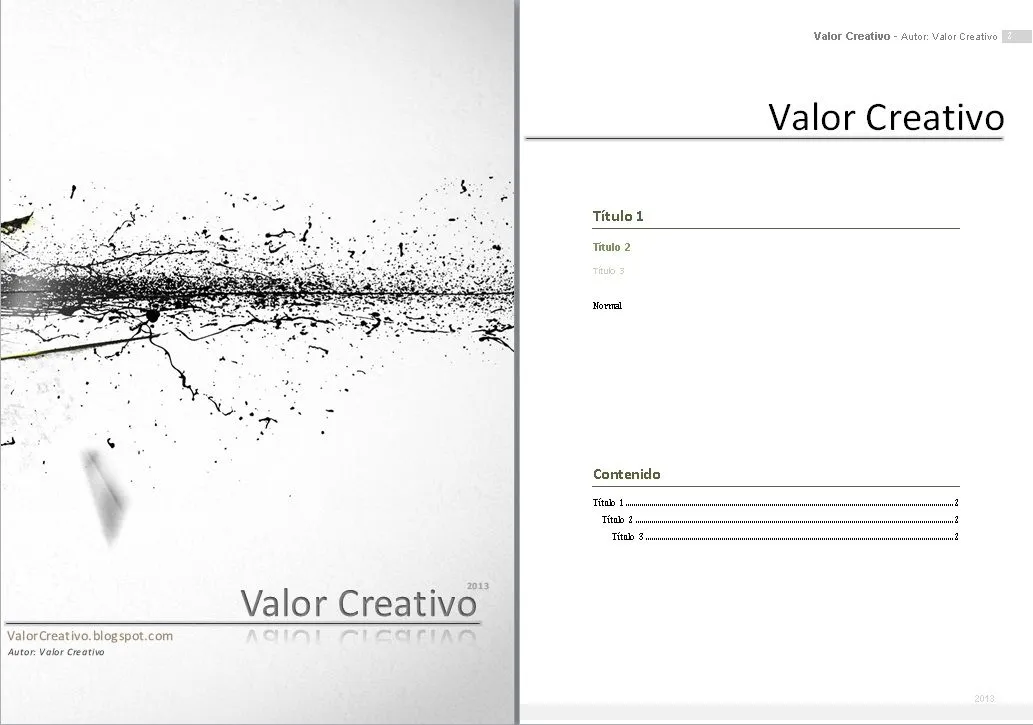 Valor Creativo: Plantillas Word 2007, 2010 y 2003 Valor Creativo: Plantillas Word 2007, 2010 y 2003