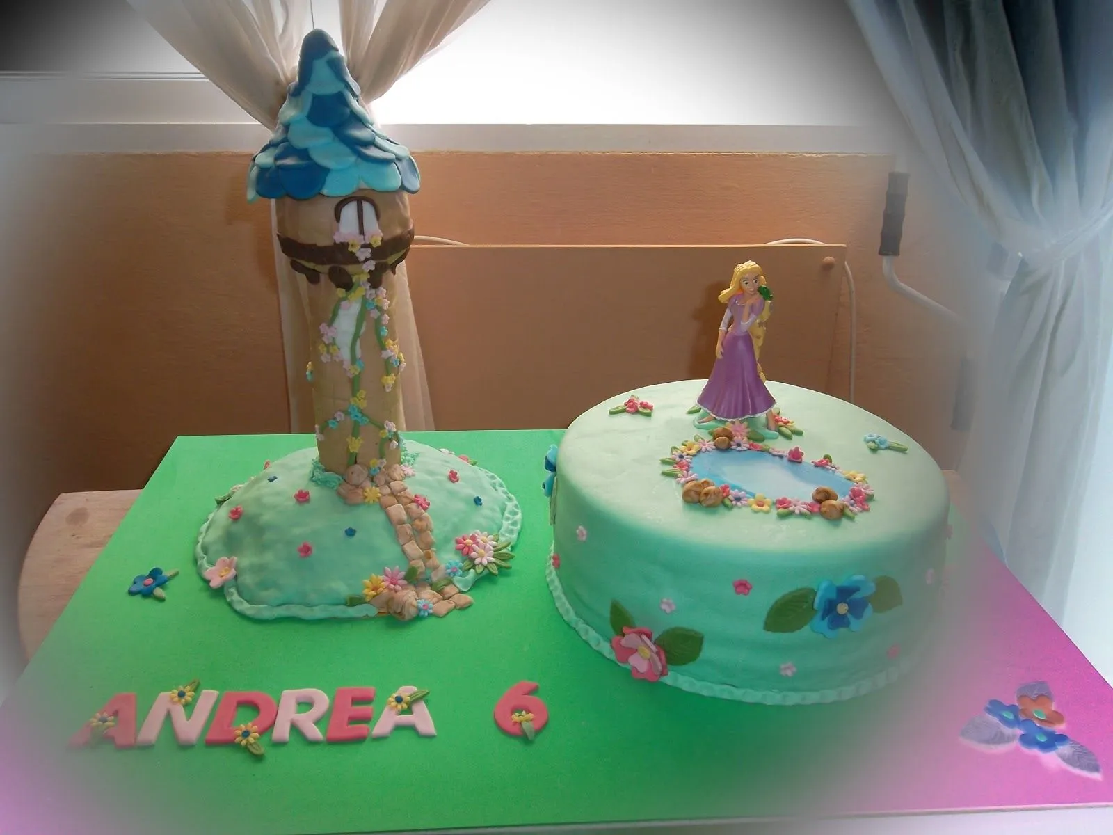 CREMA Y CHOCOLATE: TARTA PRINCESA RAPUNZEL