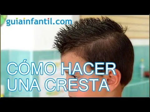 Cómo hacer una cresta, peinados de niño - YouTube