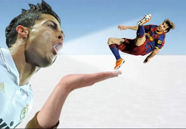 Cristiano y Messi en el clásico, ¡titula el fotomontaje! - Goal.com