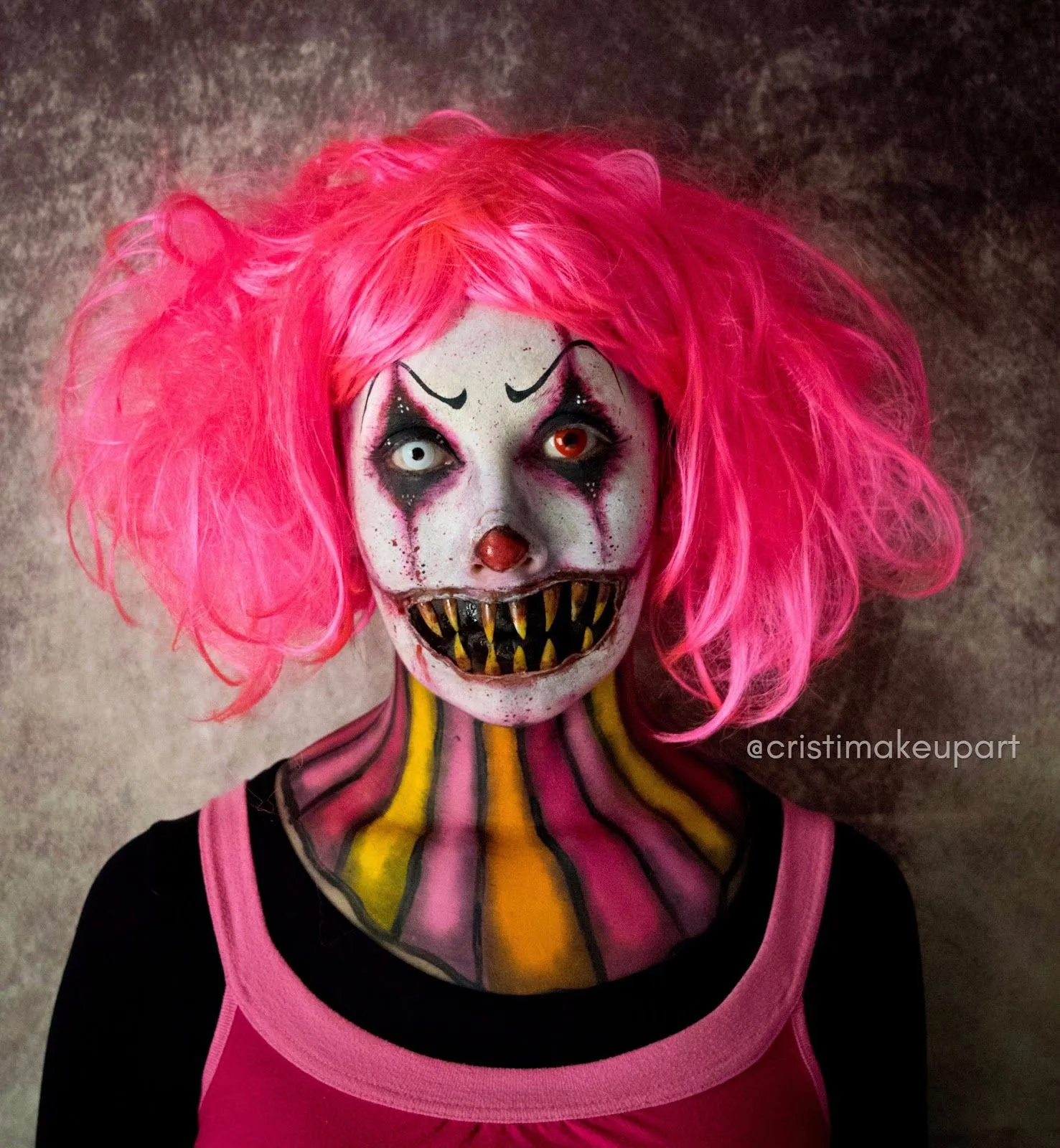 CristiMakeupArt: Maquillaje payaso fiesta halloween en Santiago