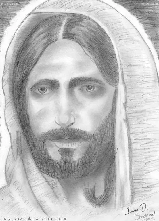 Jesus dibujado a lapiz - Imagui