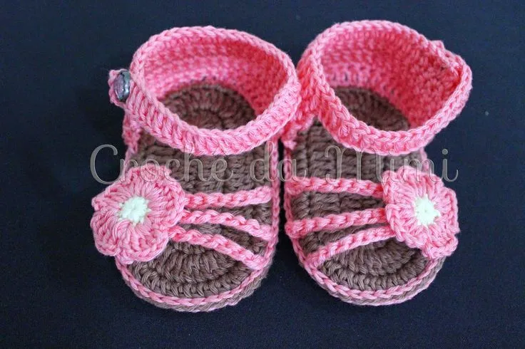 Crochê da Mimi": Sandália de crochê para bebe - Modelo mary ... Crochê da Mimi": Sandália de crochê para bebe - Modelo mary ...