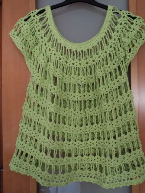 Crochet blouses/shirts on Pinterest | Crochet Boleros, Boleros and ...