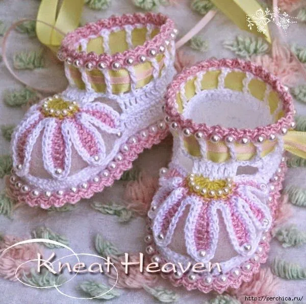 Todo crochet: Bellezas para tu bebé: Escarpines o patucos ...