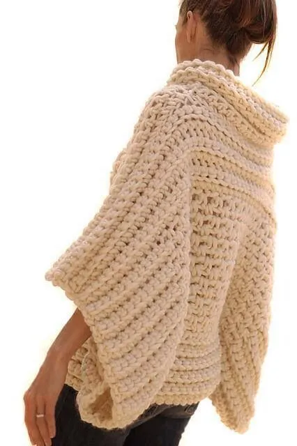 Crochet - Big, thick chunky poncho. LOVE IT! the Crochet Brioche ...