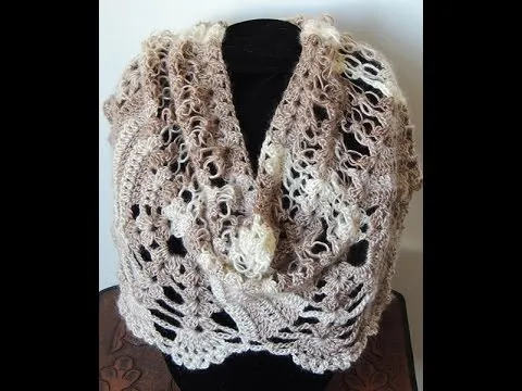 Crochet : Bufanda - Chal. Parte 1 de 3 - YouTube