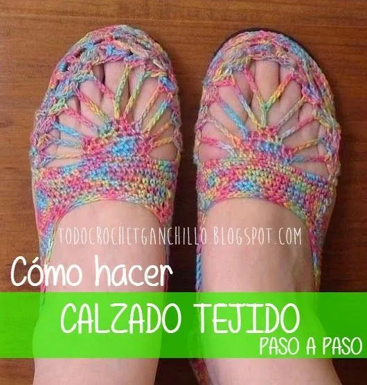 Todo crochet: Cómo hacer calzado tejido al crochet paso a paso D ...