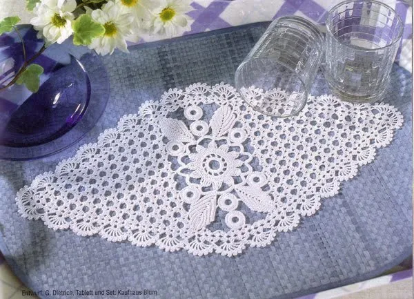 Bellisima carpeta tejida a crochet