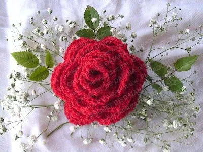 El Crochet de Daiana: Paso a paso de una Rosa