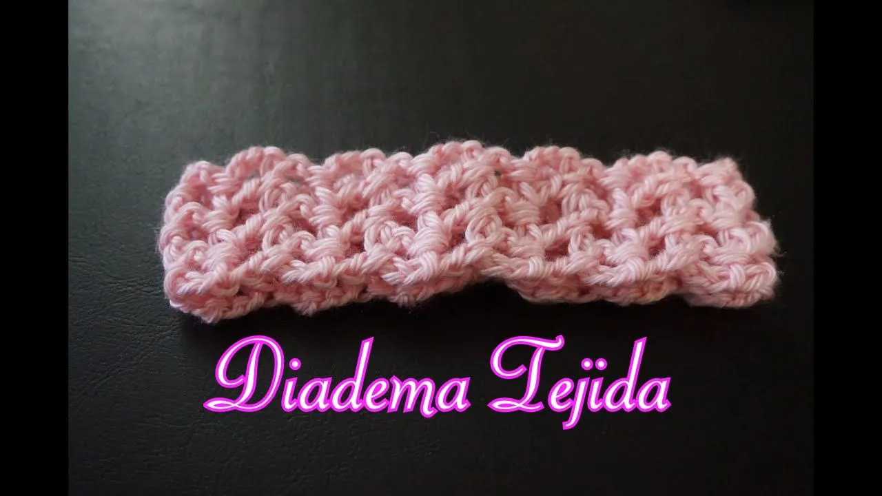 CROCHET: DIADEMA TEJIDA ((FACIL DE HACER)) - YouTube