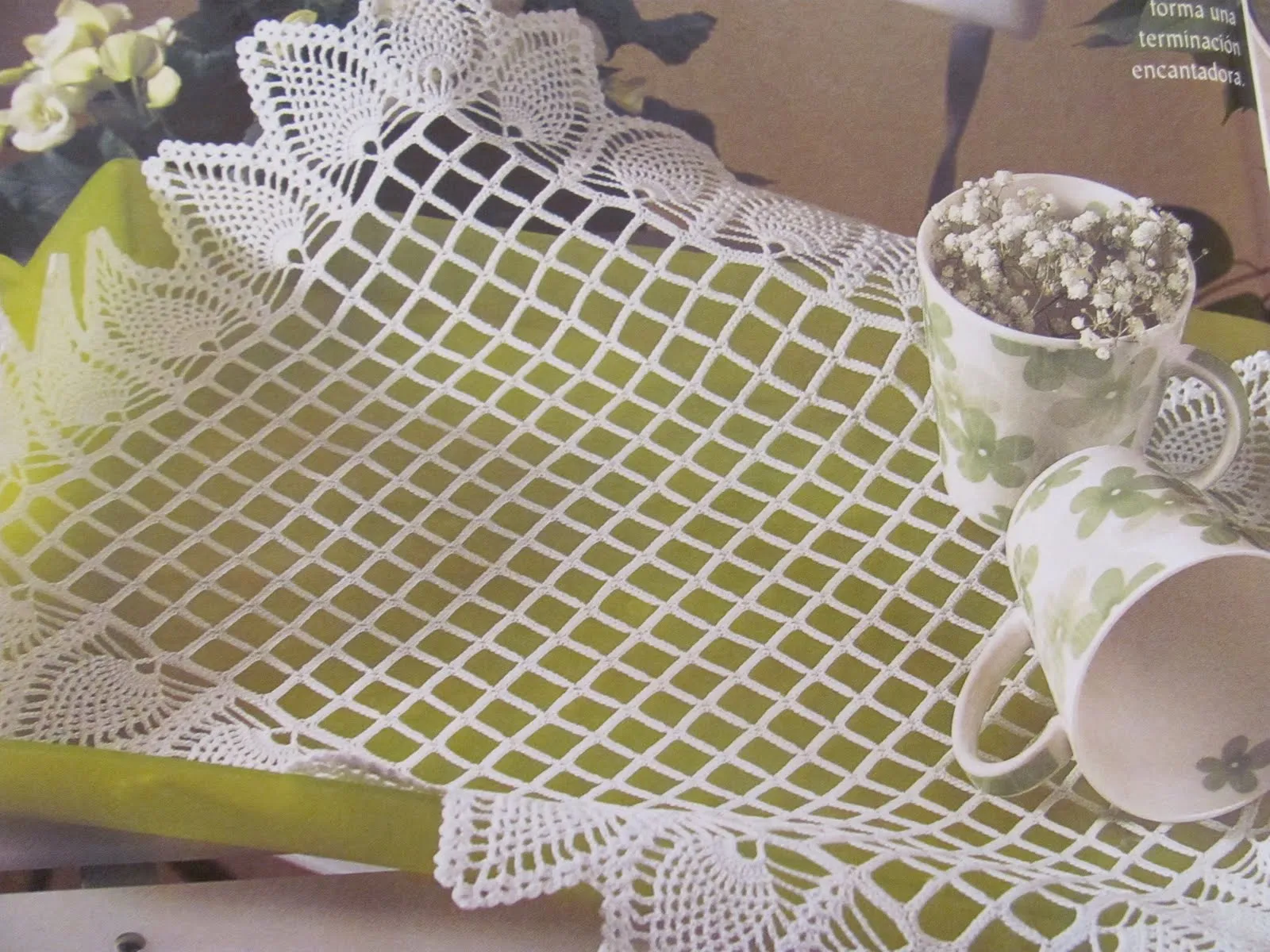crochet-divertido1: explicacion tapete o paño orillado en piñas