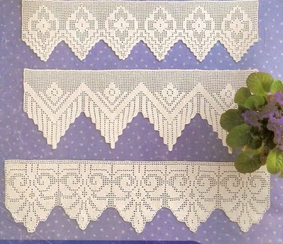 crochet - filet edgings - barrados / bicos filet - Raissa Tavares ... crochet - filet edgings - barrados / bicos filet - Raissa Tavares ...