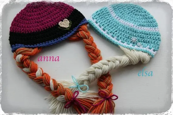 Crochet Frozen Anna and Elsa inspired Hat~Wig | Elsa, Anna and Hats Crochet Frozen Anna and Elsa inspired Hat~Wig | Elsa, Anna and Hats
