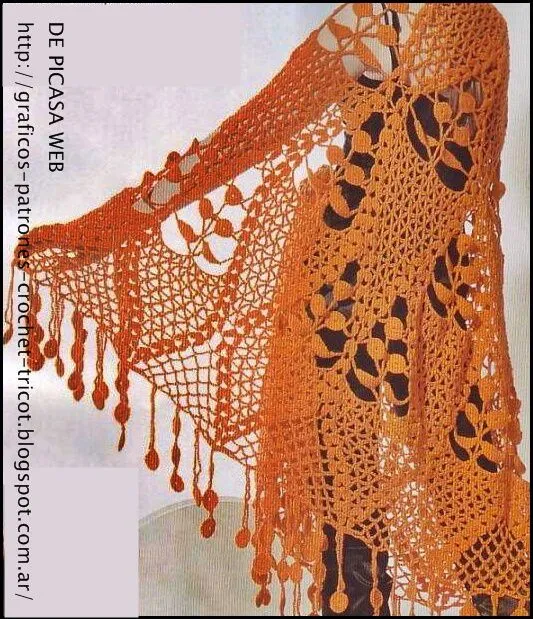 CROCHET - GANCHILLO - PATRONES - GRAFICOS: CHAL TEJIDOA CROCHET ... CROCHET - GANCHILLO - PATRONES - GRAFICOS: CHAL TEJIDOA CROCHET ...