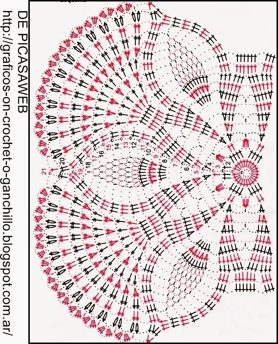 CROCHET - GANCHILLO - PATRONES - GRAFICOS: CARPETA Y UNAS ...