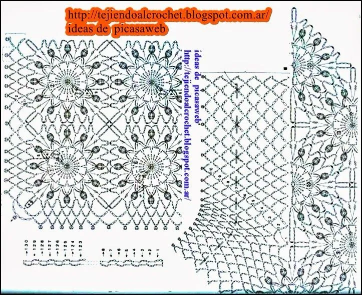 CROCHET - GANCHILLO - PATRONES - GRAFICOS: PONCHO TEJIDO A CROCHET ...