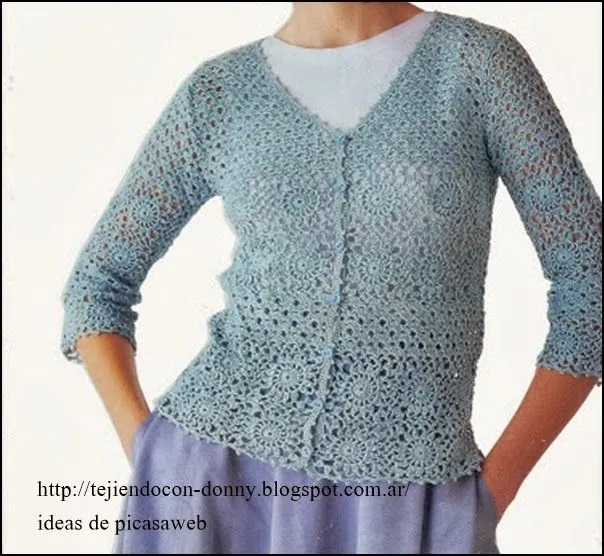 CAMPERA TEJIDA A GANCHILLO | CROCHET - GANCHILLO - PATRONES ...