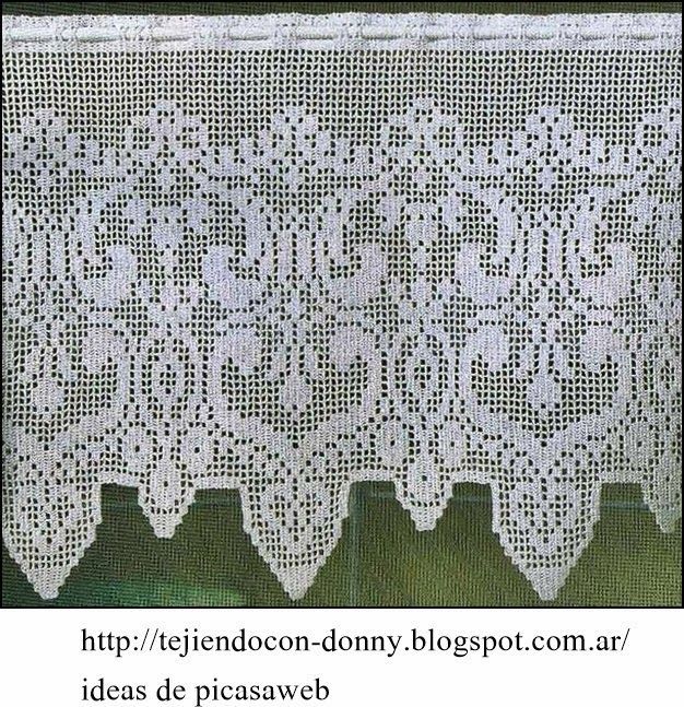 CROCHET - GANCHILLO - PATRONES - GRAFICOS: CORTINA TEJIDA A ... CROCHET - GANCHILLO - PATRONES - GRAFICOS: CORTINA TEJIDA A ...