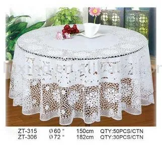 Crochet mantel del pvc zt-315 rd150cm-Manteles-Identificación del ...