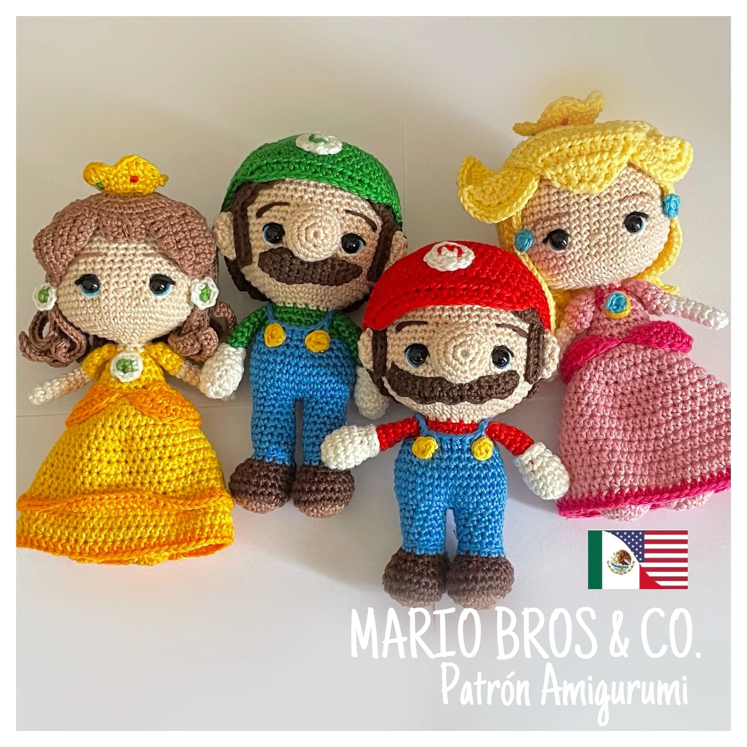 Crochet Mario Bros & Co. PDF Patrón/Pattern Amigurumi - Etsy México