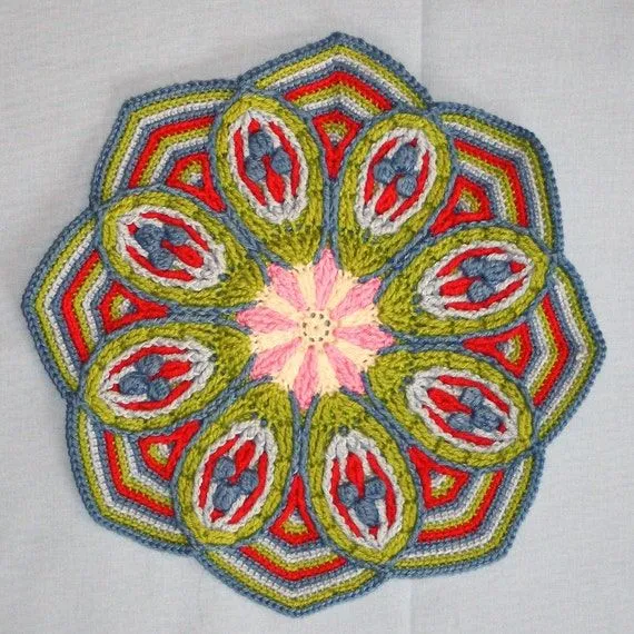 Crochet Overlay Mandala No. 2 Pattern PDF by CAROcreated Crochet Overlay Mandala No. 2 Pattern PDF by CAROcreated