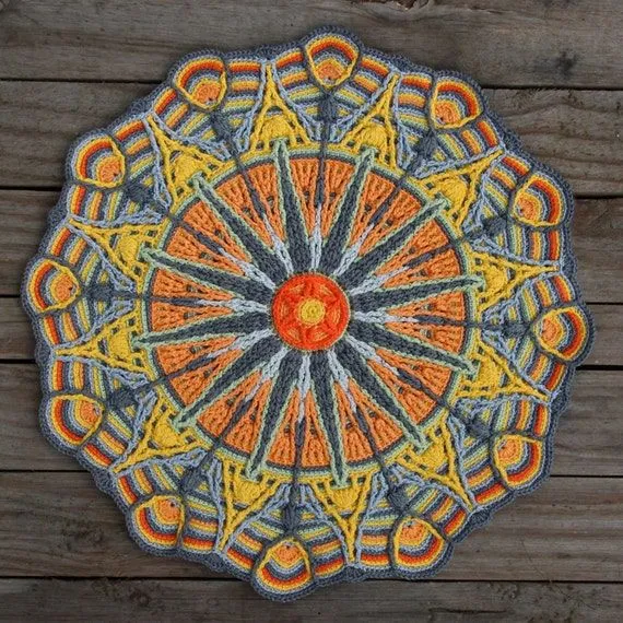 Crochet Overlay Mandala No. 6 Pattern PDF by CAROcreated on Etsy Crochet Overlay Mandala No. 6 Pattern PDF by CAROcreated on Etsy