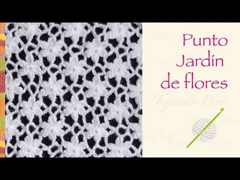 Crochet paso a paso: bello punto jardín de flores! Incluye ...
