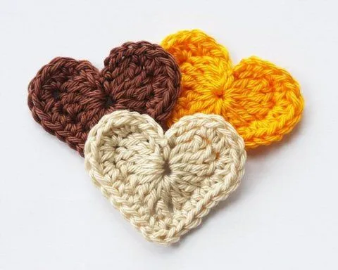 Corazon crochet paso a paso - Imagui