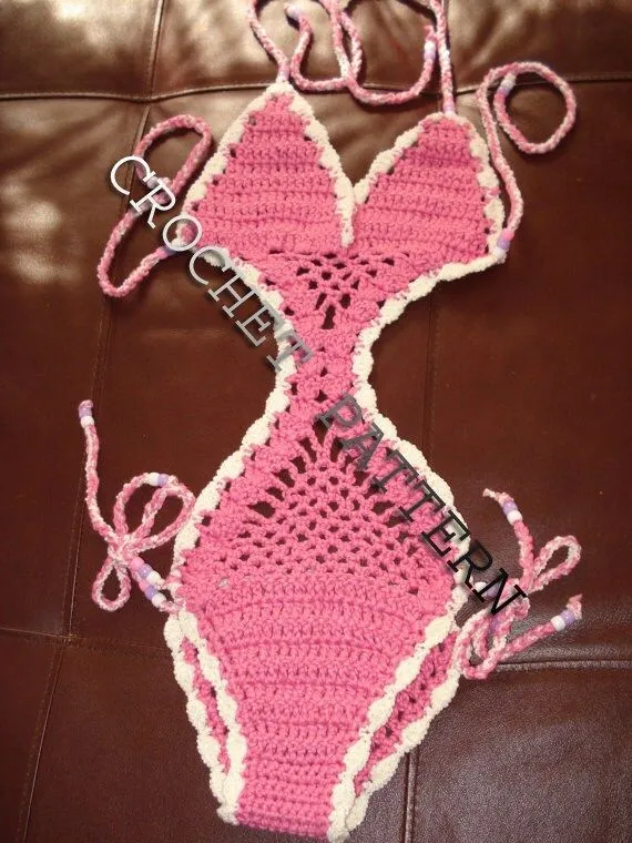 Crochet patrón de traje de baño Monokini por ErenaCrochetStudio