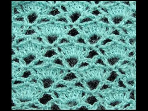Crochet : Punto Calado Combinado - YouTube