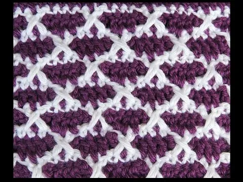 Crochet : Punto Dos Colores # 4 - YouTube