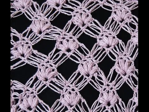 Crochet : Punto Esponjoso y Salomon Recto. Parte 1 de 2 - YouTube Crochet : Punto Esponjoso y Salomon Recto. Parte 1 de 2 - YouTube